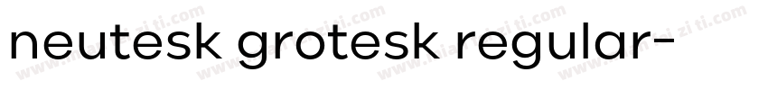 neutesk grotesk regular字体转换